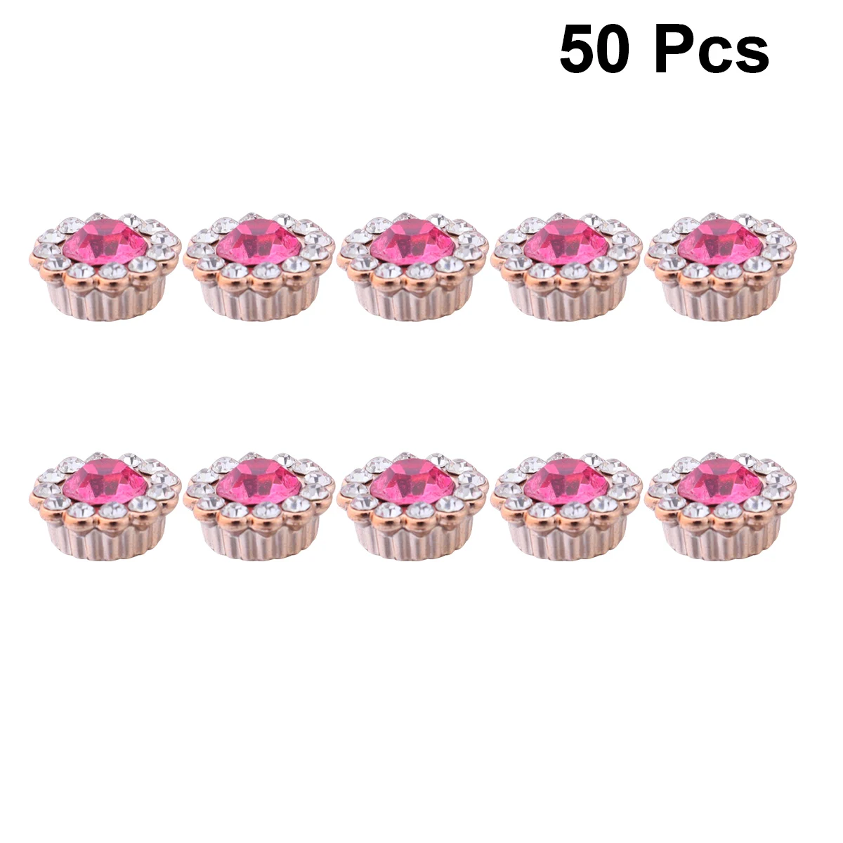 

50pcs Pearl Flower Heart Accessories Glue On Embellishment Diy Decor For Hairbands Bags Garments Gift Wrapping Durable Abs Flat