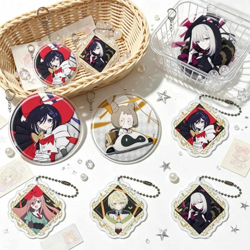 THE RIBBON HERO Acrylic Keychain Bag Pendant Figure Bag Charm, Ribbon Hero Ver Fantasy Anime Boy Girl Various Styles Sapphire6CM