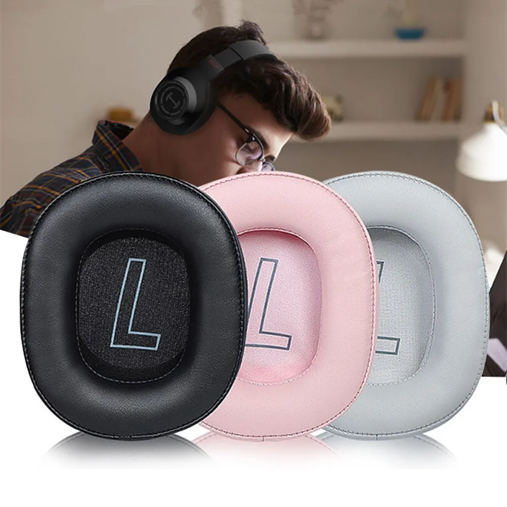 2 Buah Bantalan Telinga Headphone Pengganti untuk EDIFIER HECATE G2 Aksesori Sarung Bantal Bantalan Telinga Hitam Nyaman Spons Lembut