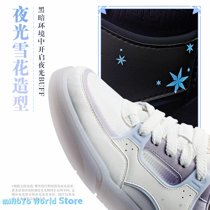 Qiqi Shoes MiHoYo Official Genuine Genshin Impact QiQi Theme Impression Series Shoes Doujin Cosplay Qiqi Sneakers Cute Gifts