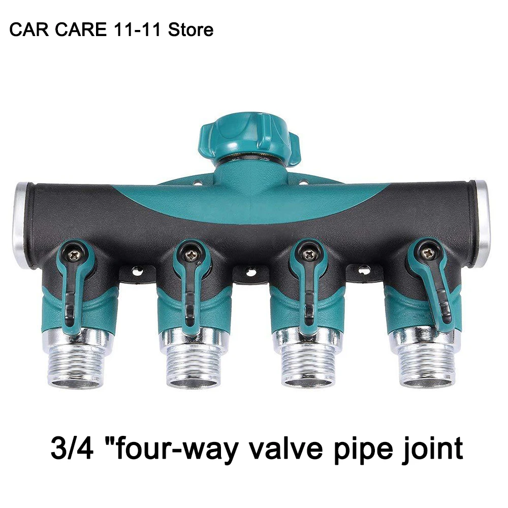 

Joint 3/4 "Four way Valve Pipe Portable Sprinkler Joint Garden Watering Garden Lawn Diverter Garden Distributor