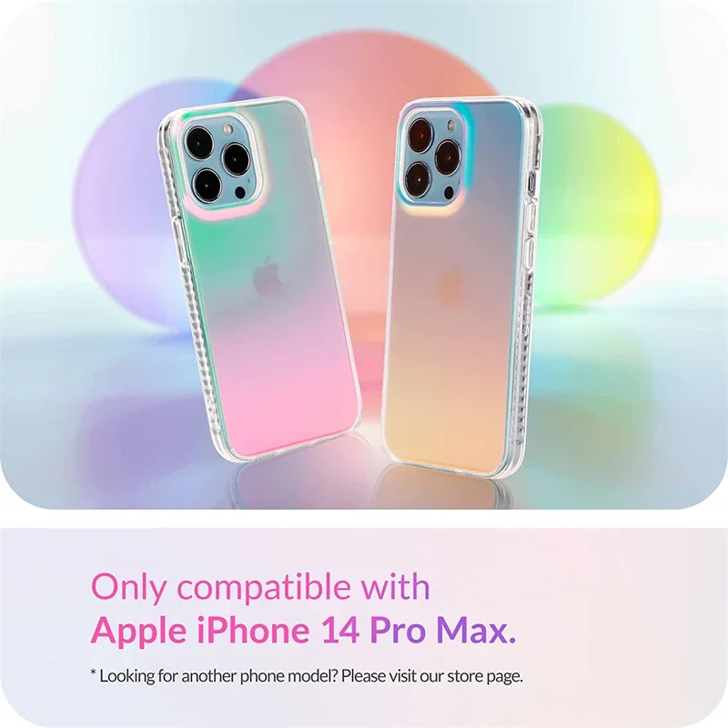 Rainbow Iridescent Laser Gradient Case for IPhone 15 14 13 12 11 Pro Max Plus XS XR X for IPhone15 15Pro 14Pro Shockproof Cover