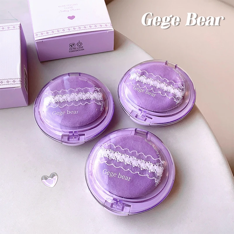 Gege Bear Set Make-up-Puder, weiches Cola, klares Puder, feine Textur, wasserfestes Set-Make-up