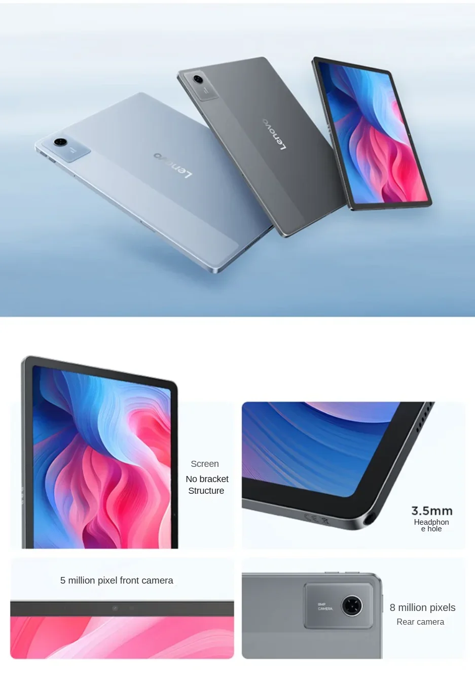 Global ROM Lenovo Xiaoxin Pad 11 2025 Tablet 128GB 256GB ROM MediaTek Dimensity 6300 11" 2.5K Screen 7040mAh WIFI Android Tab