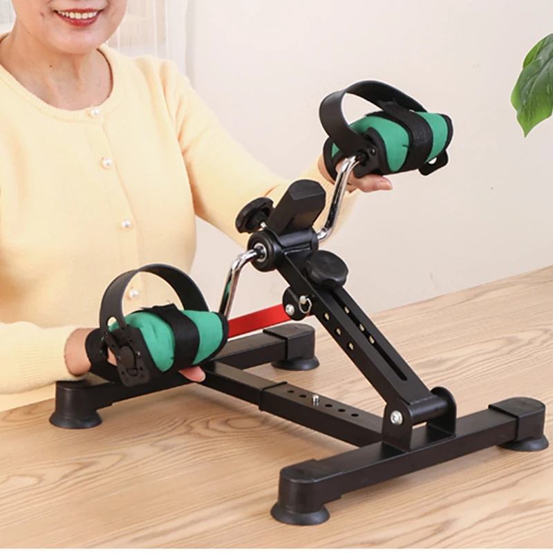 Mini Exercise Bike Rehabilitation Exercise Height Adjustable Upper and Lower Limbs Exercise Multi-function Bicycle for Elderly