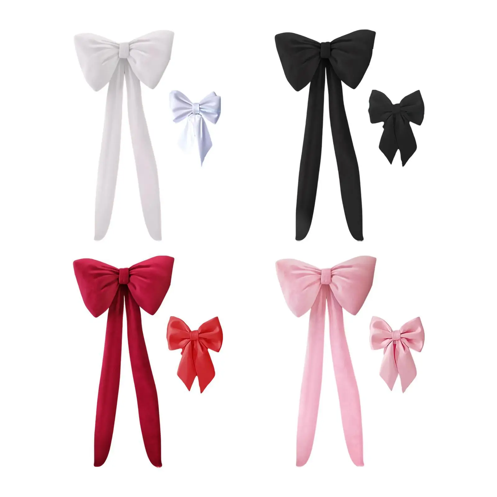 

Hanging Bow Decoration Set Wall Bow Ornament for Holiday Festival Window