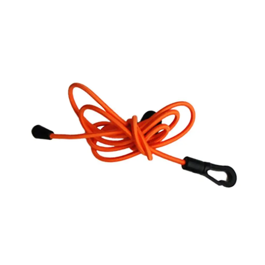 Kayak Accessory Paddle Leash Elastic Tether Rod Holder Clip for Boating Fishing Canoe Security