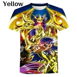 Summer The Knights of The Zodiac Saint Seiya 3d T Shirt Men Women Streetwear Cool O Neck Graphic Designer Harajuku Short Sleeved