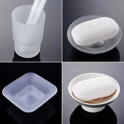 bathroom hotel ceramic / glass soap dish toothbrush cup liquid soap dispensor toilet brush cup