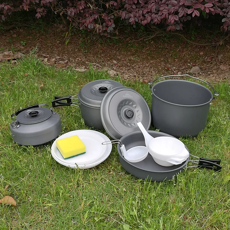 Outdoor Kettle  Portable Set Pot Cooking Equipment