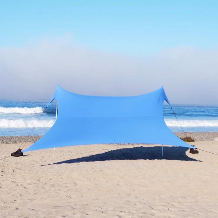 

Portable Beach Tent - Ideal to Enjoy with Family and Friends - UPF 50+, Water-Resistant, and Lightweight - Periwinkle Blue