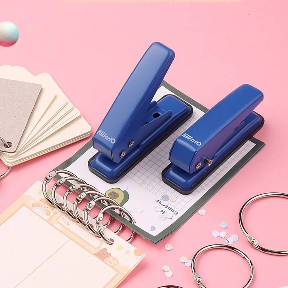 Portable Single Hole Round Hole Puncher DIY Scrapbooking Hole Puncher Handmade Loose-leaf Hole Puncher School Office