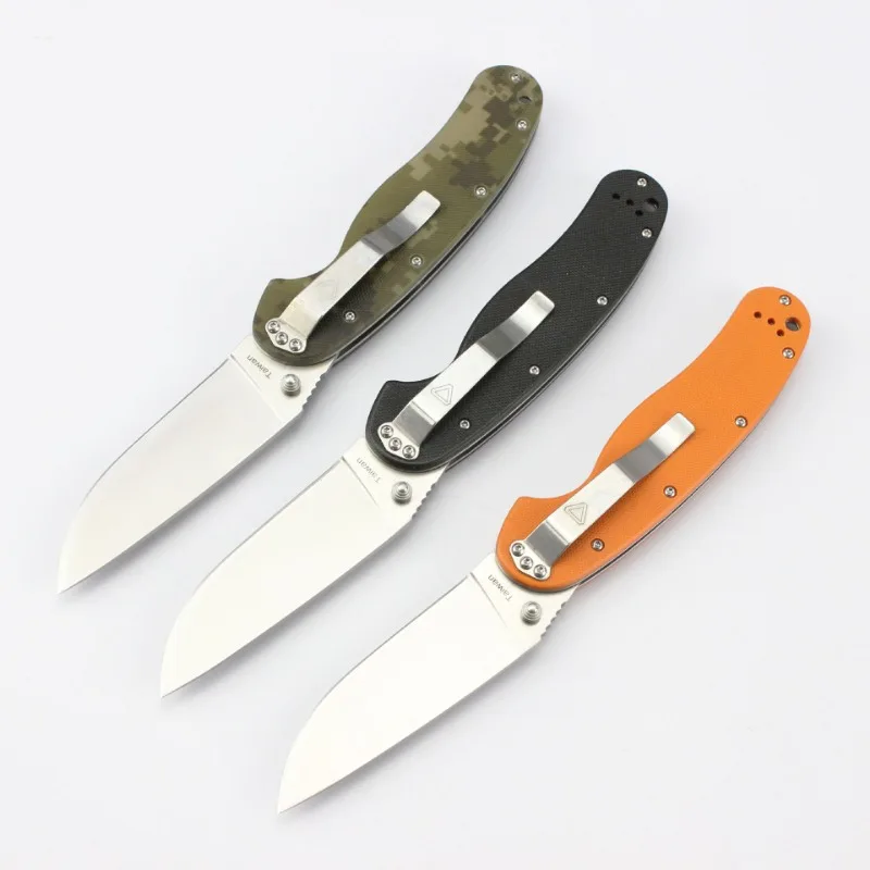 New Outdoor Camping Folding Knife AUS-8 Blade G10 Handle Pocket Survival Tactical Hunting Utility Fruit Kitchen Knives CED Tools