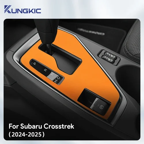 Imagen 2 del producto Pegatina de gamuza premium para Subaru Crosstrek 2024-2025 (EE. UU.), para panel de cambio de marchas, accesorios de decoración interior