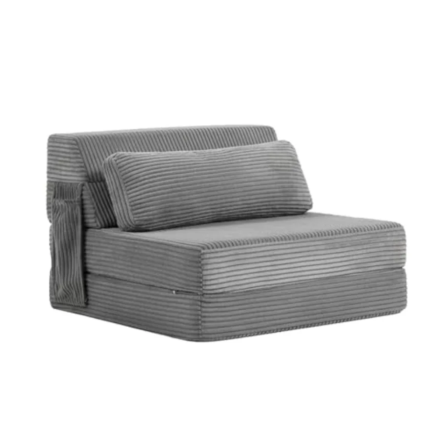 Folding Sofa Bed with Pillow Memory Foam Fold Out Chair Bed Single Size Convertible Chair Floor Couch Sleeping Mattress Foldabl