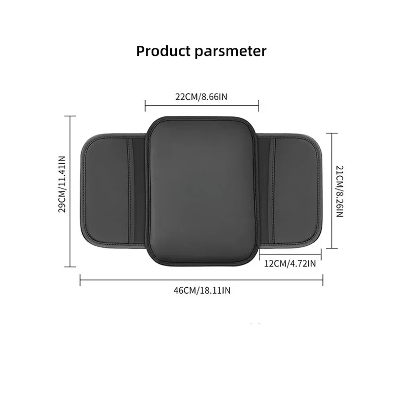 Car Armrest Protection Mat Leather Arm Rest Storage Pocket For VW GTI Polo Golf Passat Tiguan Arteon Touareg Taigo Caddy Jetta B - Image 5