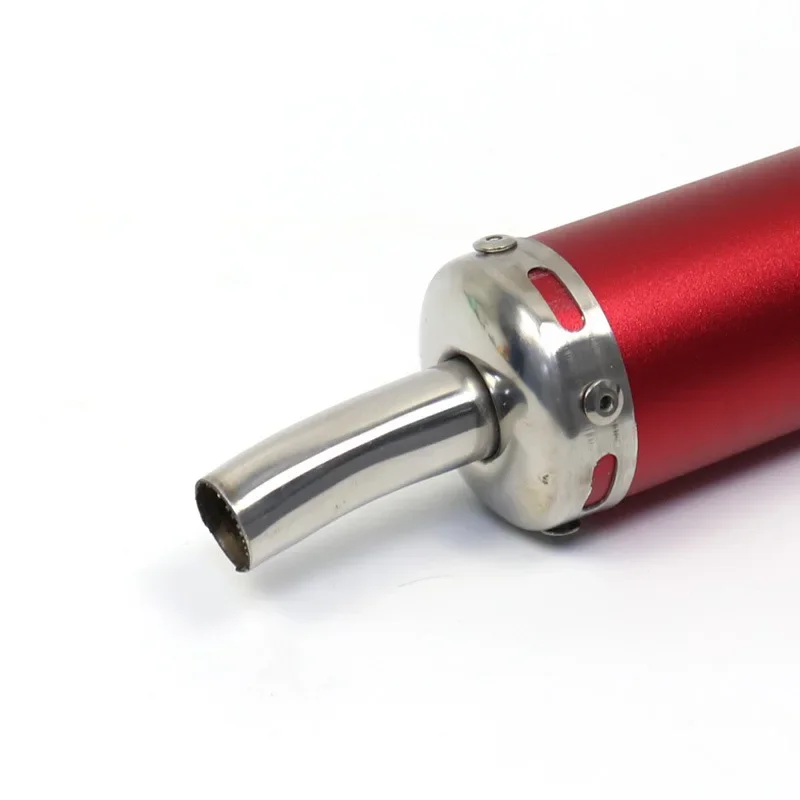 60x280mm Universal Two stroke Scooter Dirt Motorcycle Racing Exhaust Muffler Silence Silencer 2 Stroke Moto Exhaust Pipe Muffler