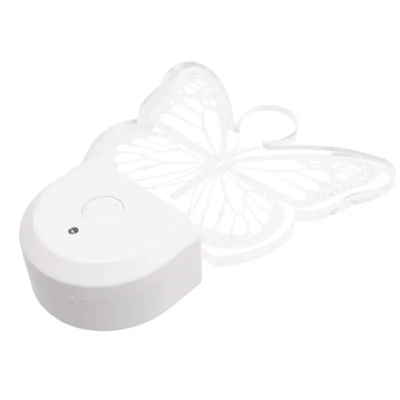 A25F-Butterfly Night Light Plug-In Wall Color Changing Nursery Night Lamp For Nursery Decor And Birthday Gifts UK Plug