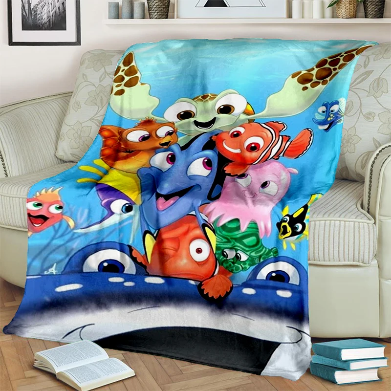 2025 New Cartoon Disney Finding Nemo Underwater World Soft Flannel Blanket,Throw Blanket Comfortable Blanket for Beds Sofa Home