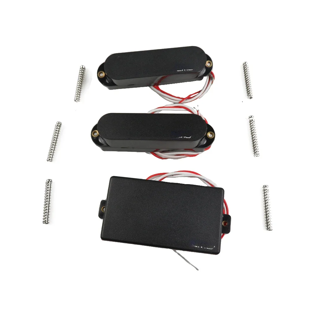 

Гитарные звукосниматели Active HSH Single Coil Pickup Bridge Humbucker Набор звукоснимателей Черный