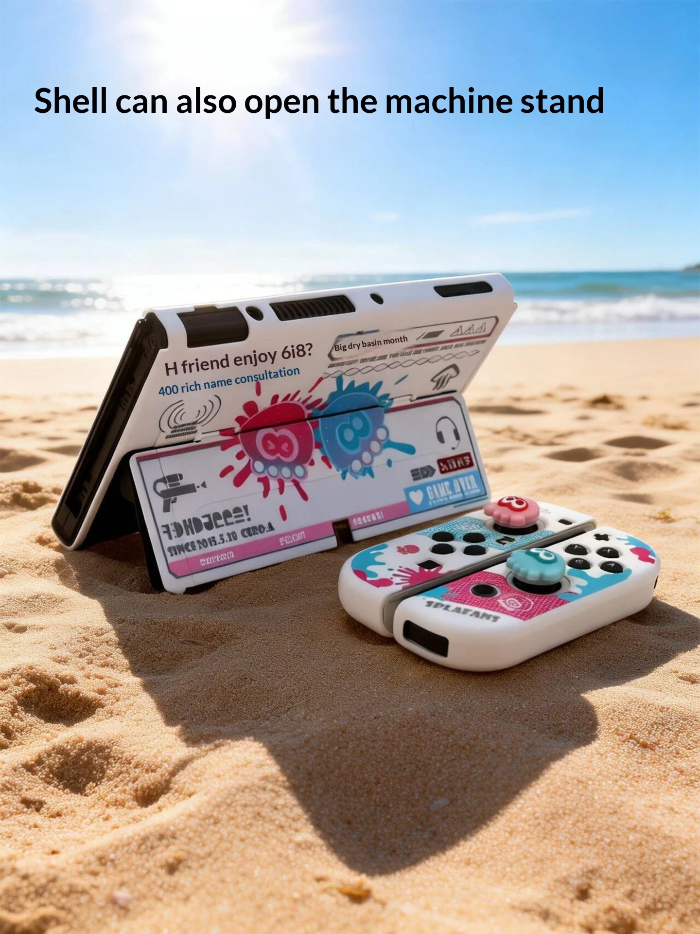 In Stock Splatoon Protective Case For Switch 2 Oled Split Anti Scratch Cover Compatible With Ns Gaming Enthusiasts view 5