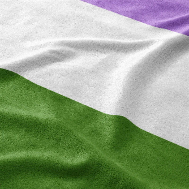 Aertemisi Genderqueer Pride Flag Rainbow LGBT Pet Blanket for Small Medium Large Dog Cat Puppy Kitten Couch Sofa Bed