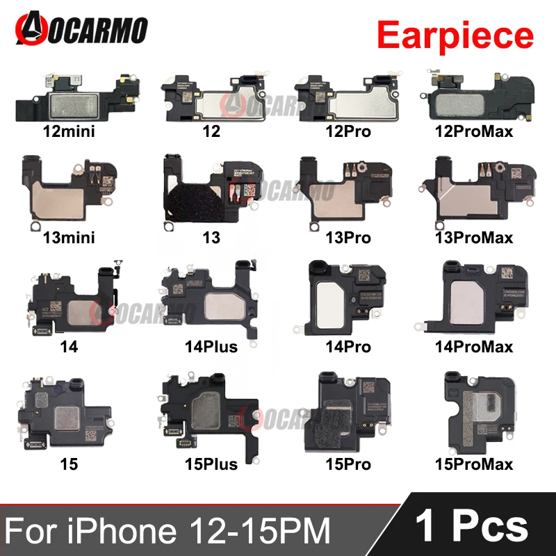 1Pcs/Lot For iPhone 12 13 14 15 Plus Pro Max Mini 12ProMax 13ProMax 14ProMax 15ProMax Top Earpiece Ear Speaker Replacement Part