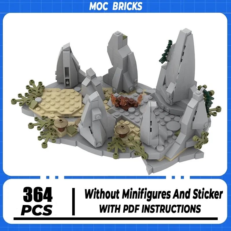 

Magical Rings Moc Building Blocks Movie Scene Goes South Model Technology Bricks DIY Assembly Street View Toys Gifts