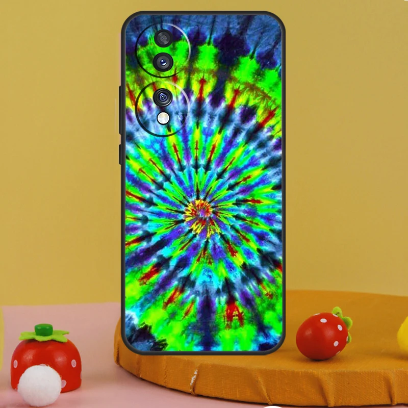 Trippy Tie Dye Hippie Art Case For Honor 200 Pro X9c X9a X8a X7a X6a X7 X8 X9 X8b X9b 50 70 90 Magic 6 5 Lite Cover