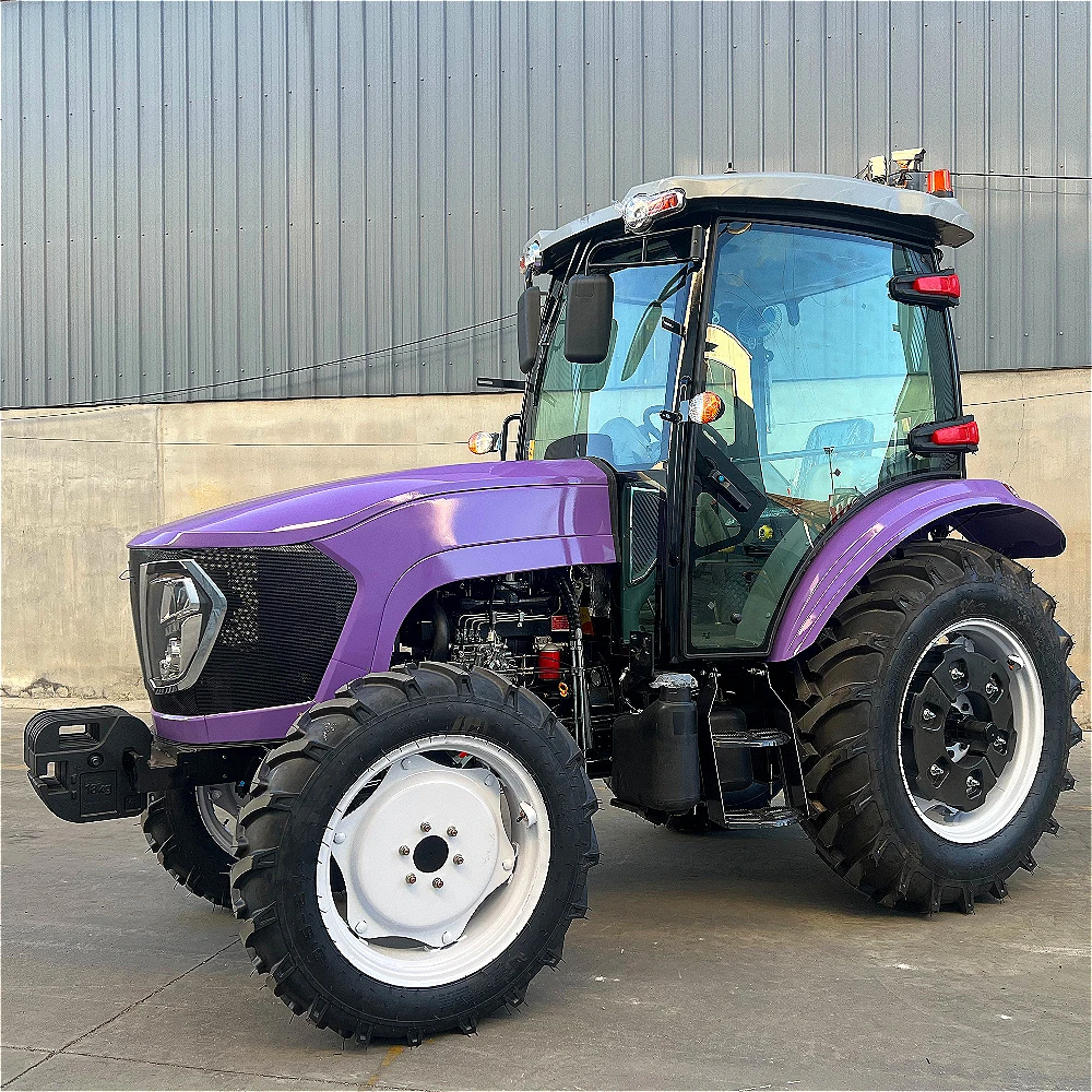 Brand New, High-performance Agricultural Four-wheel Drive Tractor with 50-80 Horsepower Gearbox for Sale At A Low Price.