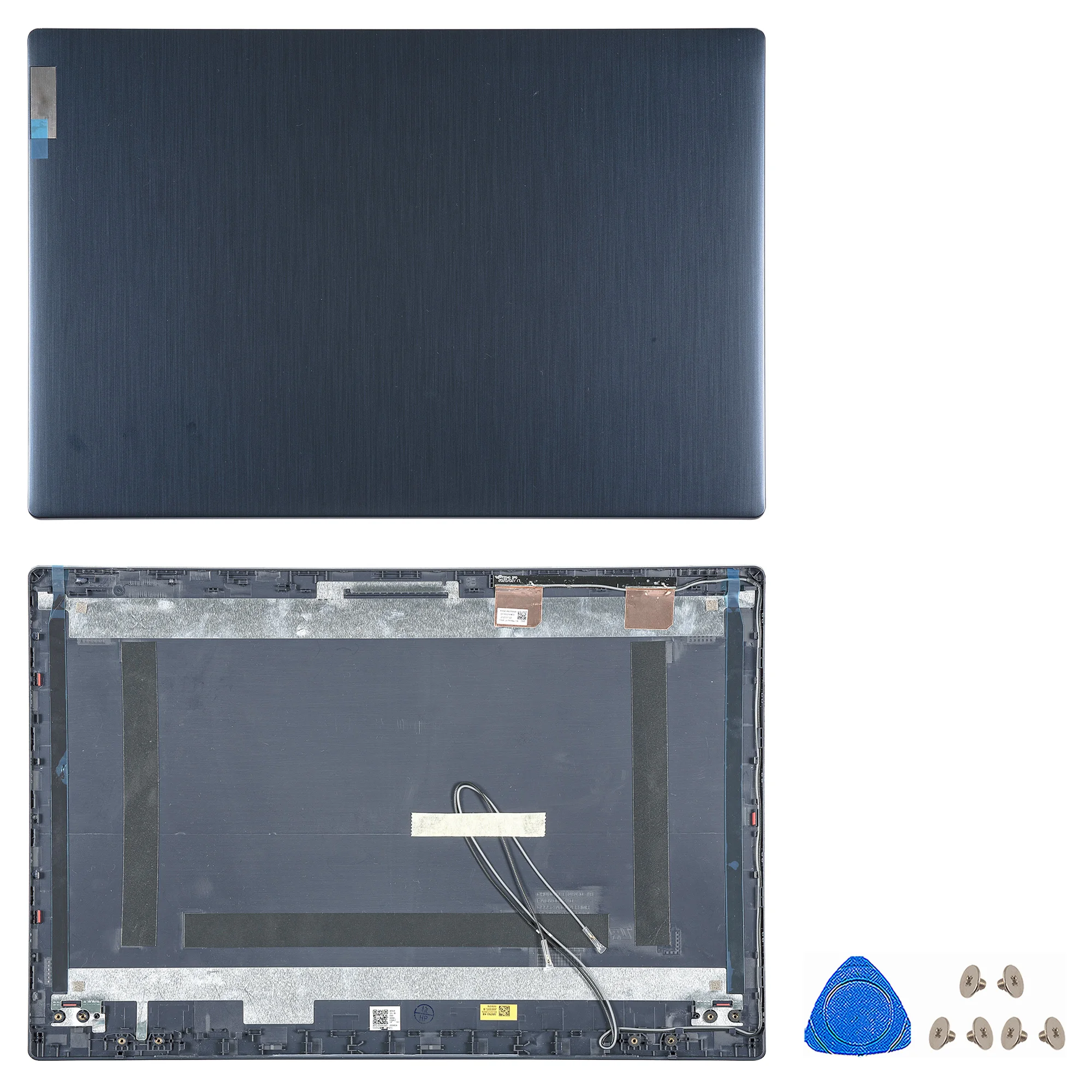 Imagem -02 - Caixa do Portátil para Lenovo Ideapad Tampa Traseira do Lcd Moldura Dobradiças Azuis Ideapad 15iil05 15are05 315ada05 15iml05 15itl05 2023 Case da