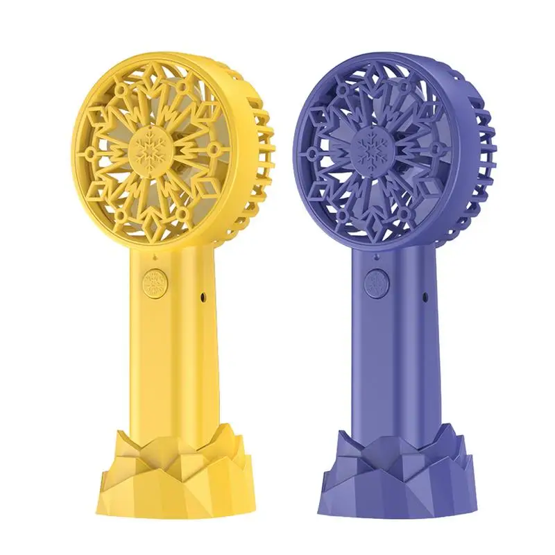 Handheld Mini Fan USB Rechargeable Small Pocket Fan USB Rechargeable Portable Hand Fan Personal Desk Fan Powerful Eyelash Fan