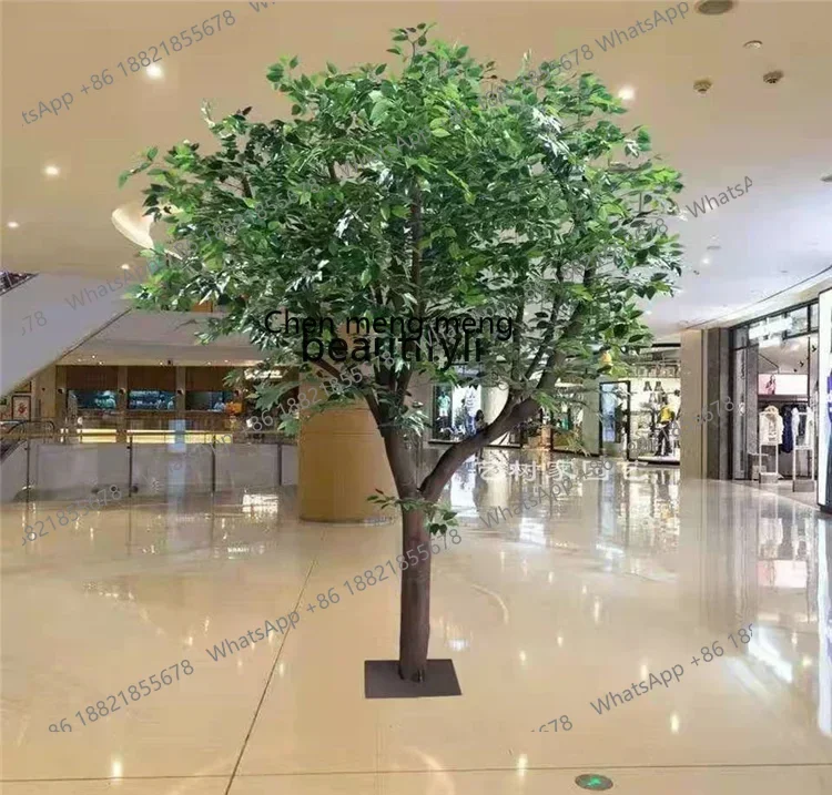 cc182R1 Simulation Banyan Tree Fake Trees Large Plant Indoor Floor-Standing Decorations Natural Solid Wood Trunk R