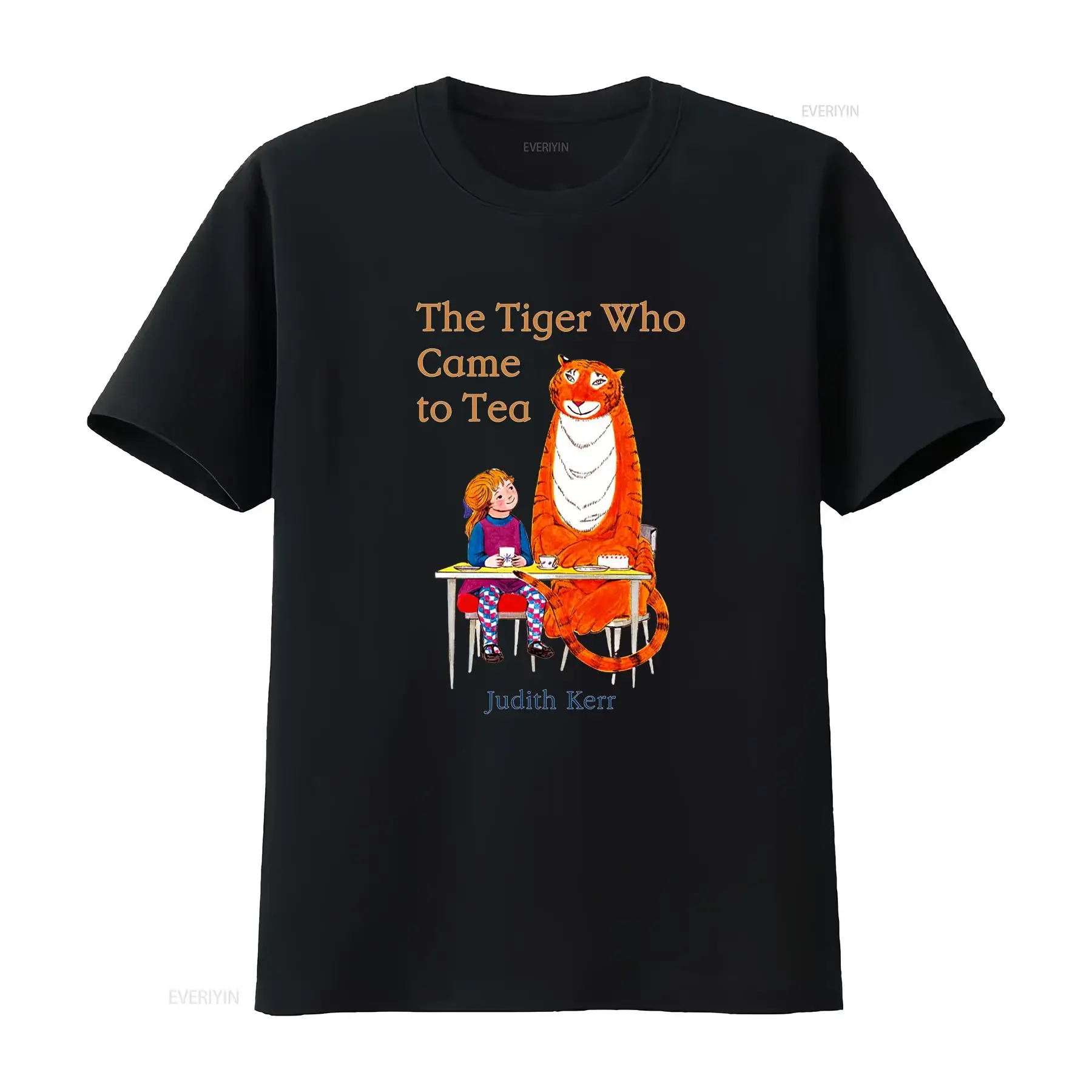The Tiger Who Came to Tea T Shirt World Book Day Story Study Lover Top vintage Washed Stretched Soft Slightly Breathable