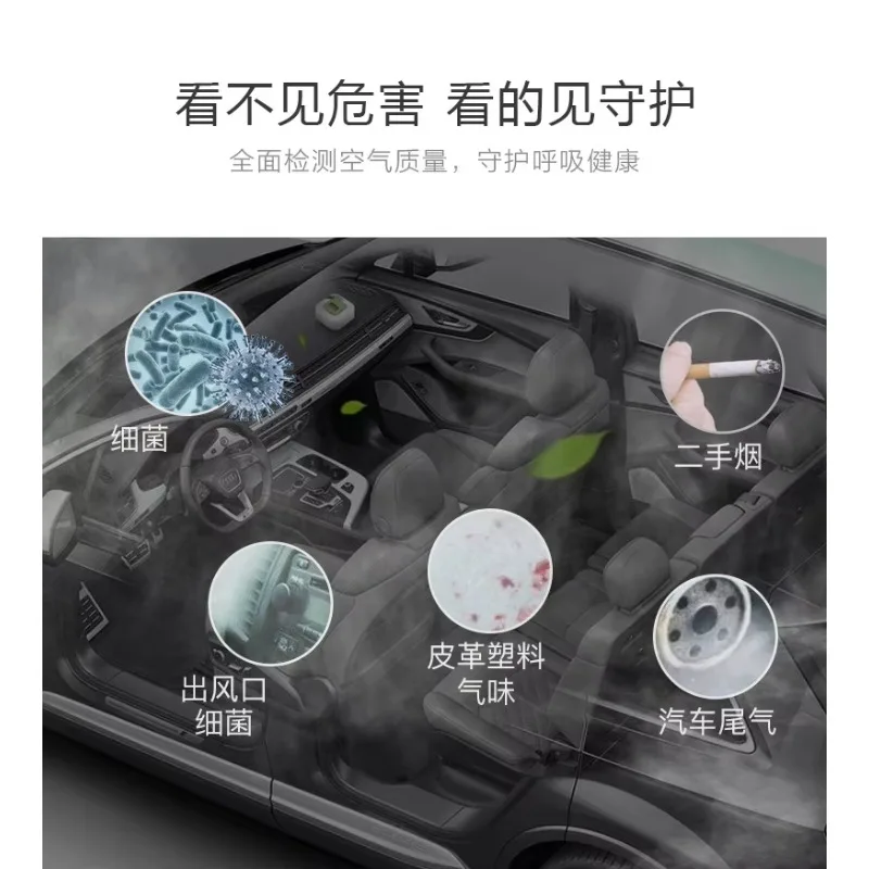 Fine Division CO2 And Carbon Dioxide Desktop Detector Air Quality Detector Desktop Household Convenient USB Multifunctional