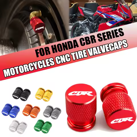For HONDA CBR CBR650F CBR600 CBR600RR CBR650R CBR900RR CBR929RR CBR954RR CBR1000RR cbr 2PCS Motorcycle Wheel Tire Valve Caps