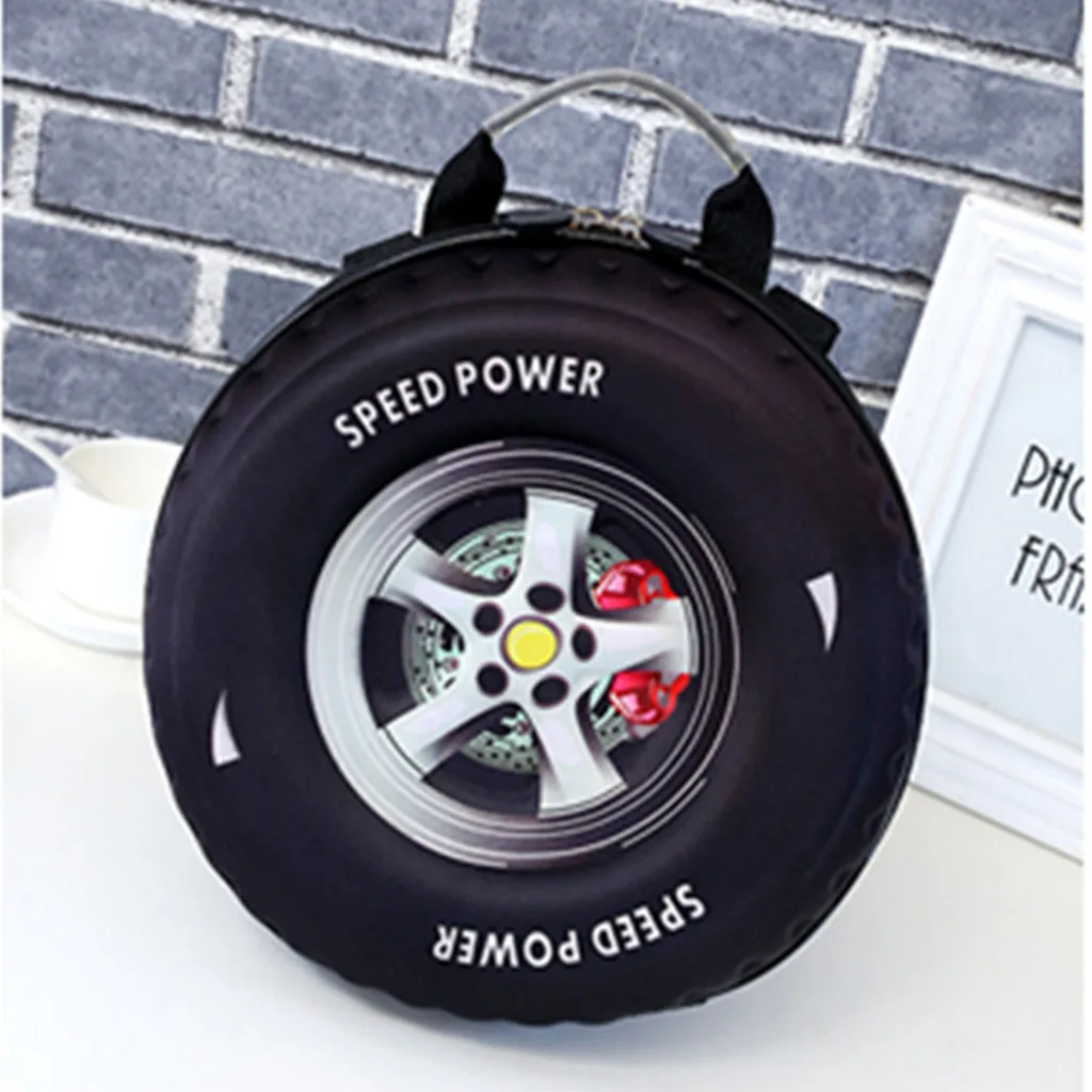 Lovely Kids Small Backpack 3d Car Tire Children Schoolbag Wheel Kindergarten Bag Age 3-5 Boy Girl Toddler Kawaii School Bag