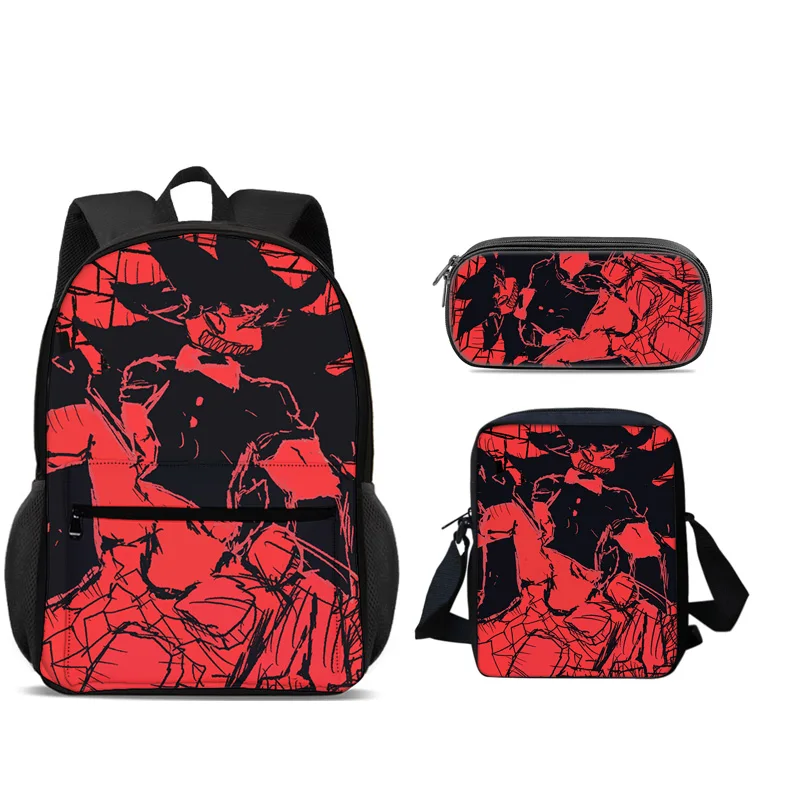 Fundamental  Backpack Pen Bag Shoulder Bag 3pcs Set Versatile  Large Capacity Boy and Girl School Birthday Best Gift