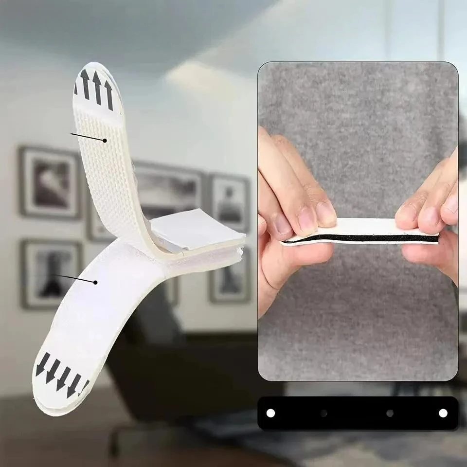 12 Pairs DIY Maigics Frame Stick Hooks Damage Free Picture&Frame Handling Strips Tape For Home Picture Photo Display Wall Decor