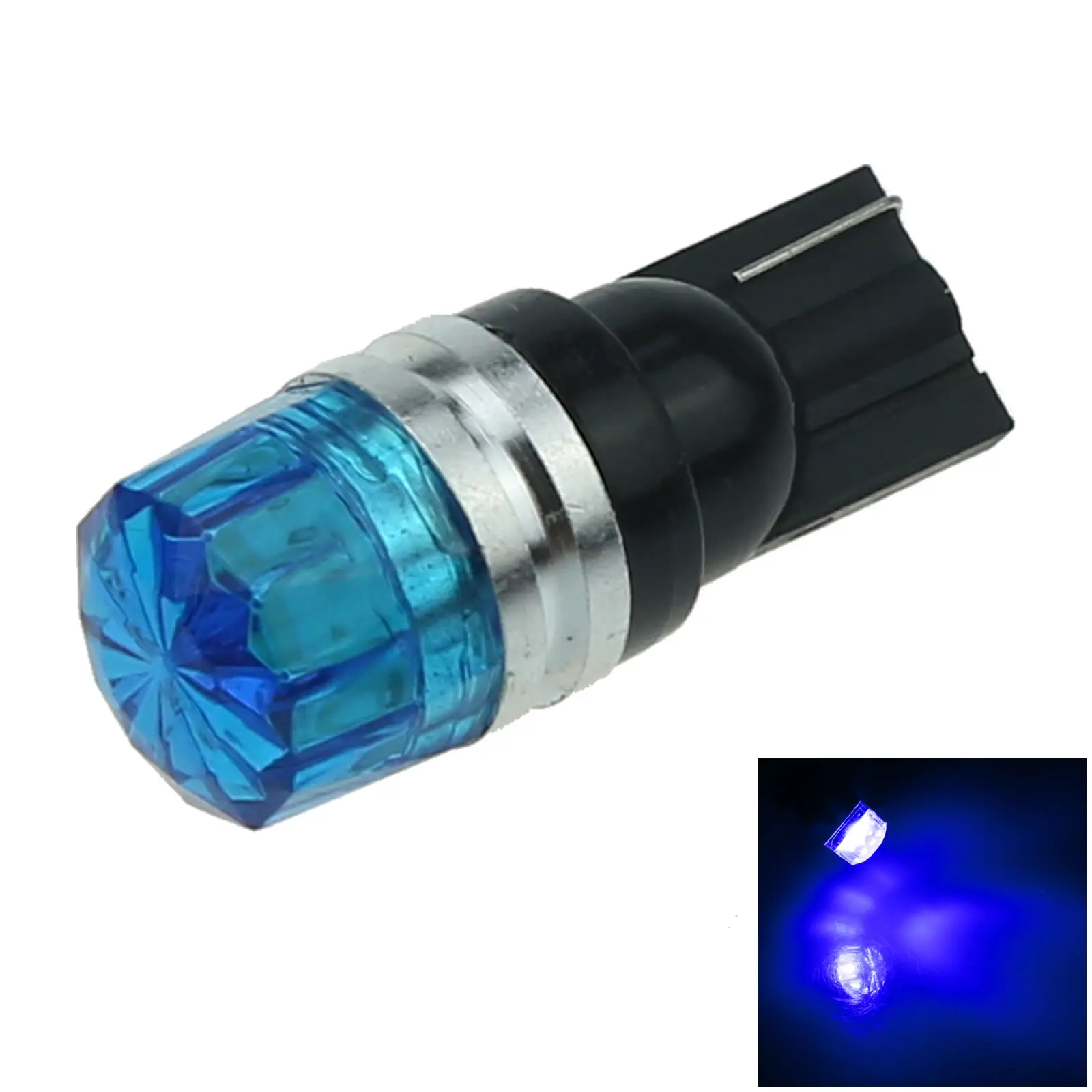 1x Blue RV T10 W5W Malibu Landscape Light Wedge Lamp 2 Emitters 5630 SMD LED 657 1250 1251 A119