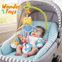 Baby Toys Mobile Bed Bell Babies Items 6 12 Month Musical Rotating Bedside Bells Stroller Hanging Rattle Toys for Infants Kids