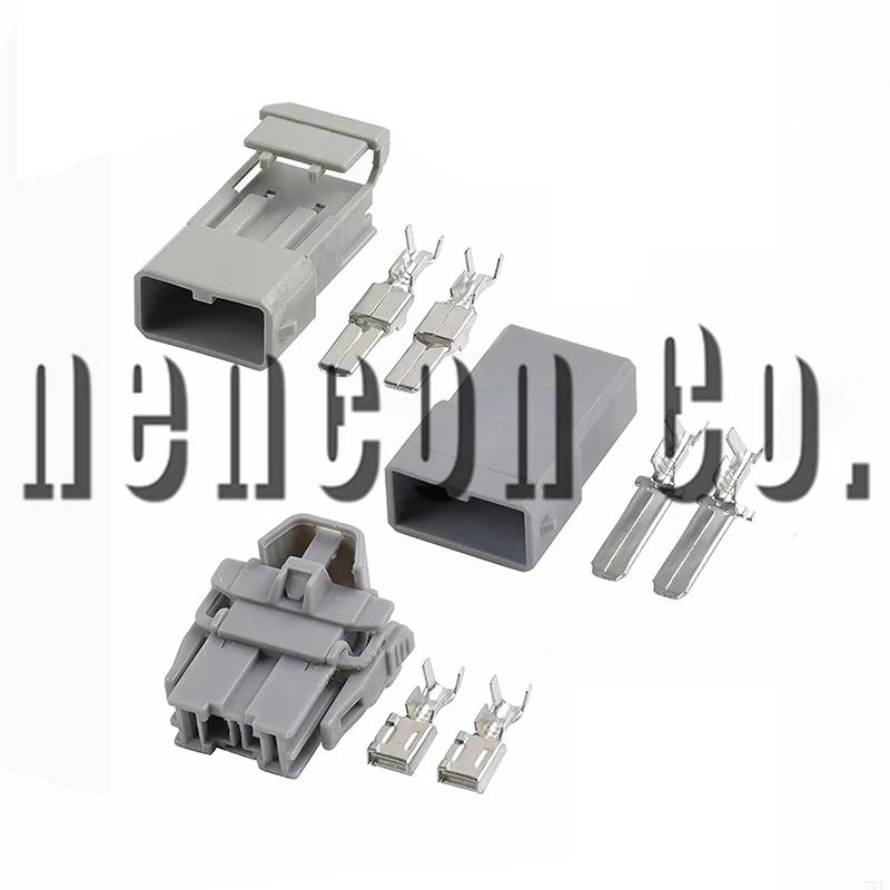 

1 Set 2 Pin Car Wire Connector Male Female Plug Door Woofer Connector Full Automotive Audio Plug 6098-0296 for Honda