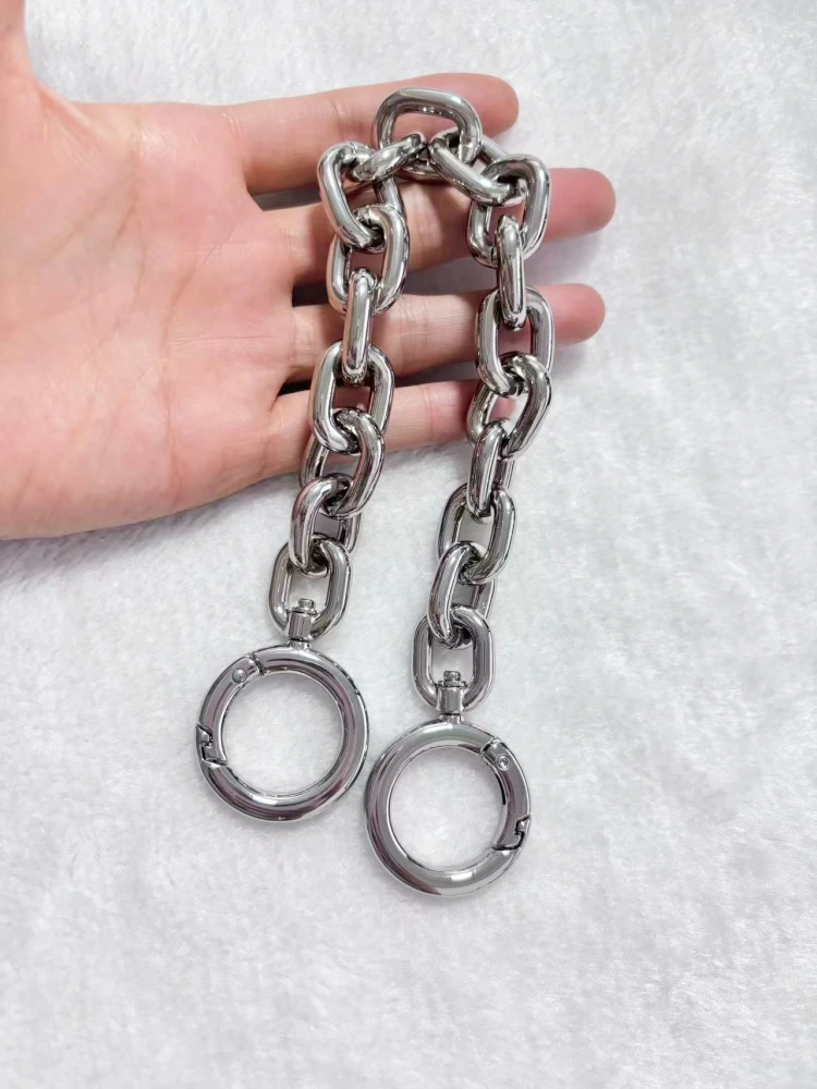 Große Umhängetasche o Kette Luxus kette Frauen Umhängetasche Riemen Ersatz taschen Riemen Aluminium antike Farbe hohe Qualität – Detail 6