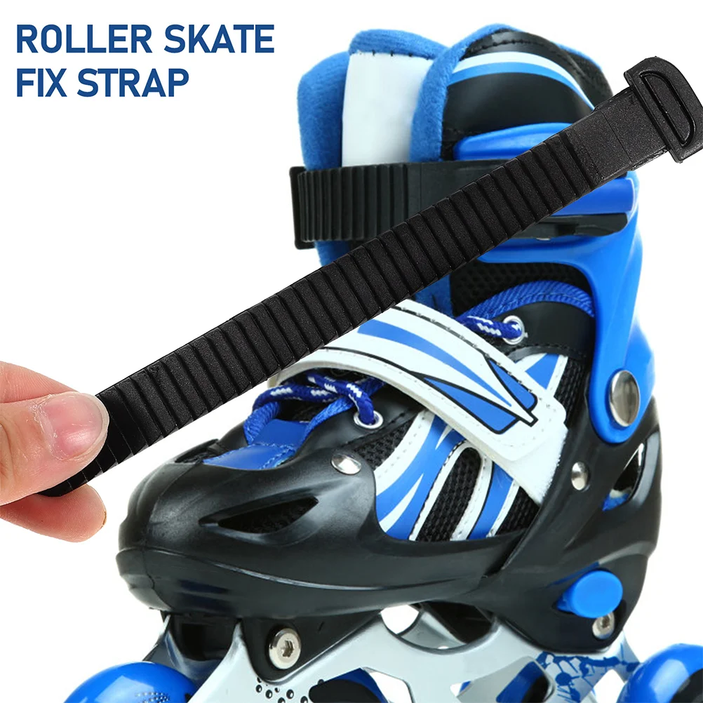4 Pcs Speed skating Straps Ice Skates Accessories Roller Supplies Shoelace Professional Buckle Shoes Fixing Pvc Buckles