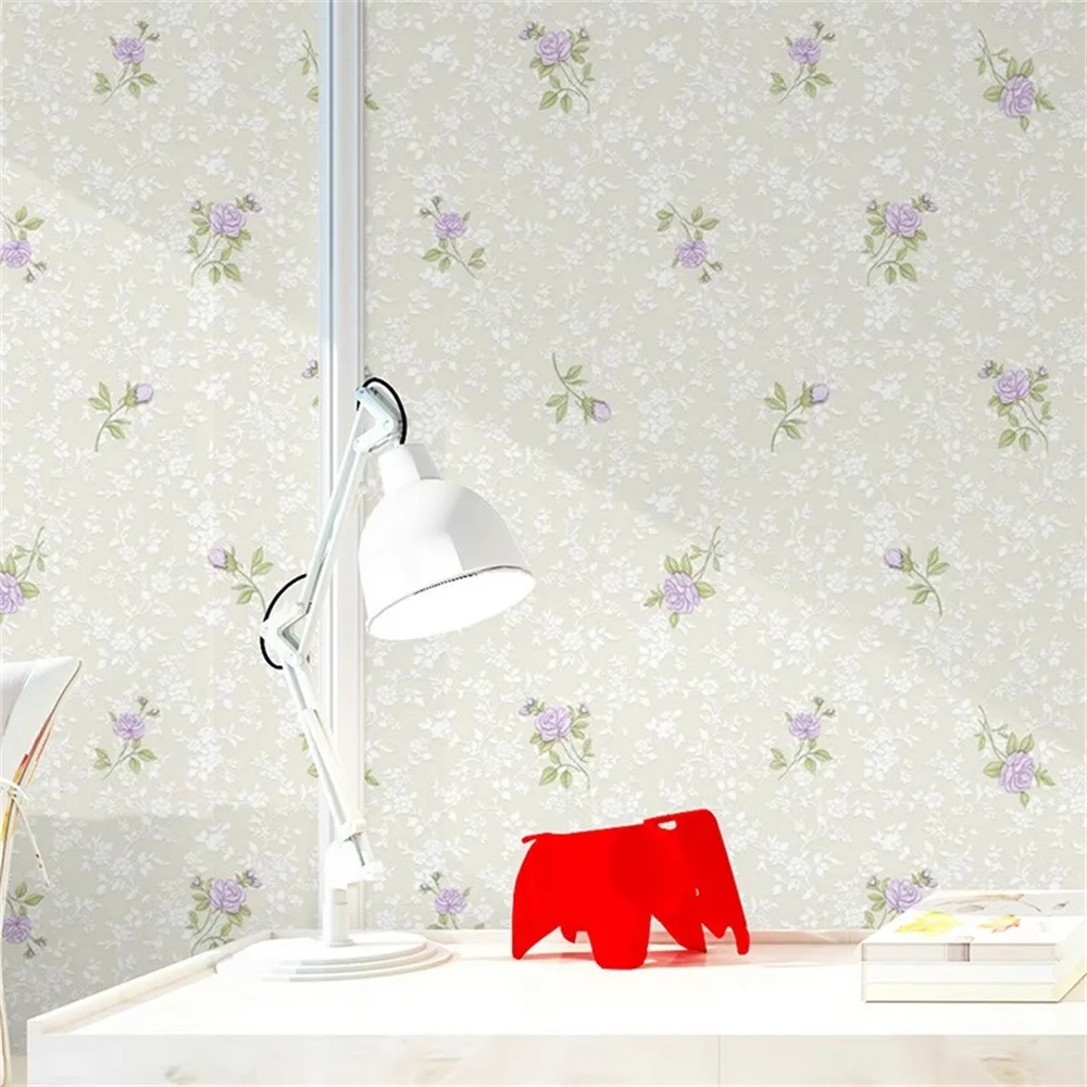 wall floral wallpaper pvc vinyl wall covering classic flower Wall paper home decoration Wallcoverings papel de parede para sala