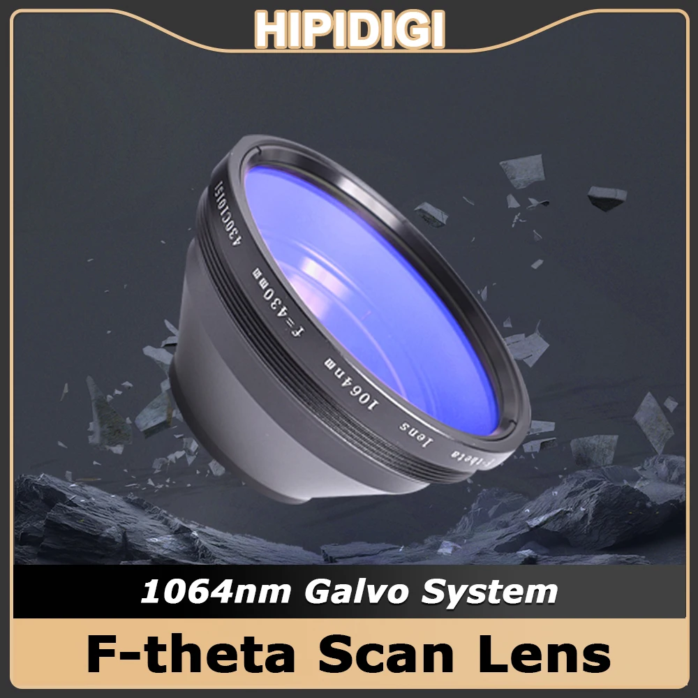 

F-theta Scan Laser Lens 50x50 - 450x450 F63-650mm Field Lens 1064nm for YAG Optical Fiber Laser Marking Machine Consumables
