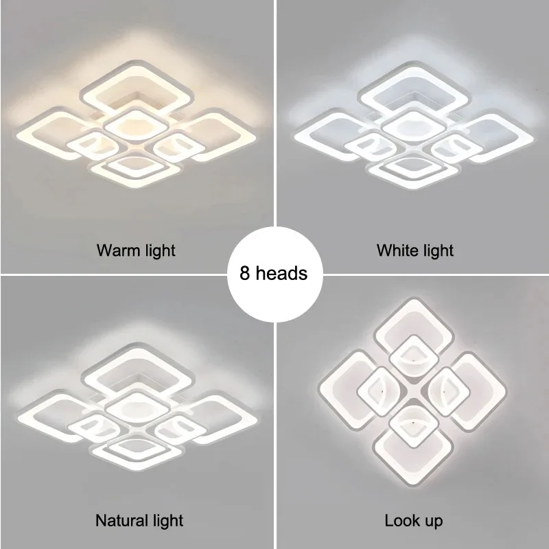 IRALAN-nowoczesne lampy sufitowe LED, akrylowy kwadrat, inteligentna temperatura barwowa, ściemnianie, sprzęt gospodarstwa domowego, wystrój pokoju