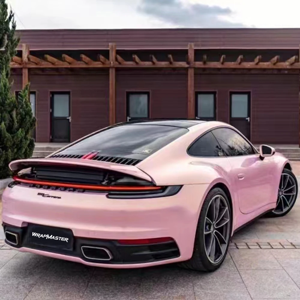 PET Liner Vinyl Wrap Colors Color Shift Wrap PPF Wrap Carbon Fiber Stock Glazed Gold Pink