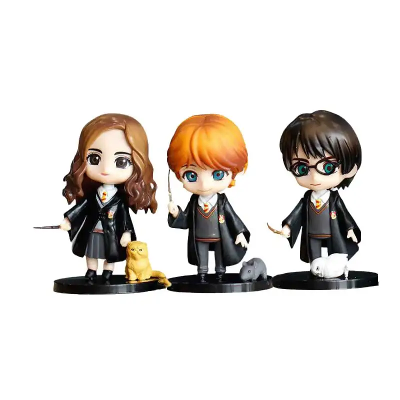 Harry James Potter Anime Figures Duel Series Action Figures separus Snape Voldemort Pvc Ornament Room Decora Gift For Kids Toys