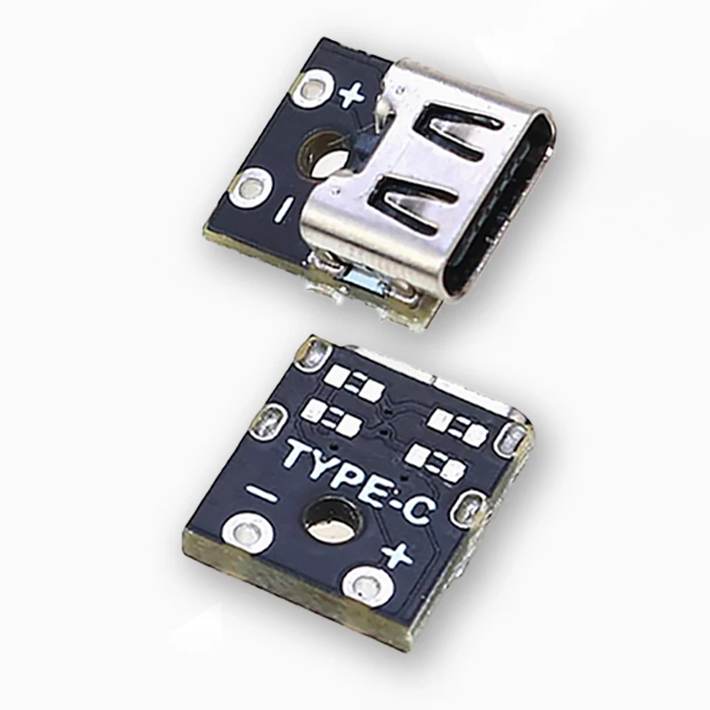 1PCS TYPE-C Vertical Double-sided Positive And Negative Plug USB 3.1 Female Test Board With PCB Board Female Socket Connector